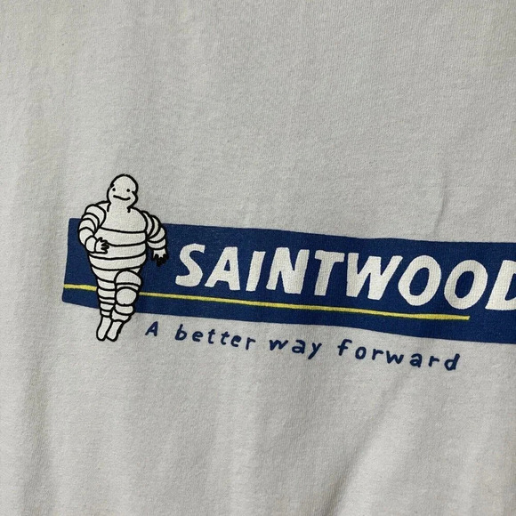 Saintwoods Forward White Graphic T-shirt Made in  Canada Mens Small - Picture 4 of 8
